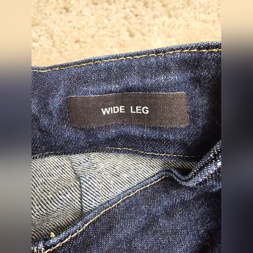 Judy Blue High Waist Wide Leg‎ Jeans Size 29 Dark Wash JB88579 DK - Picture 6 of 10